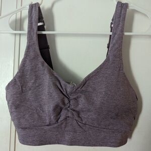 Heather Purple Pact Bra with Adjustable Straps